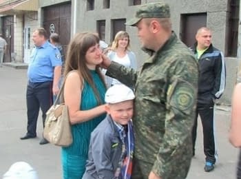 Consolidated police detachment returned from the ATO zone to Zhytomyr