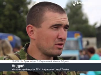 "There's a full-scale war" - National Guard soldier about events at the Eastern Ukraine