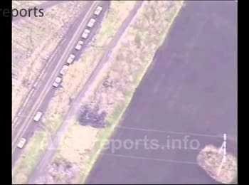 Military training of the "DPR". Footage from the drone