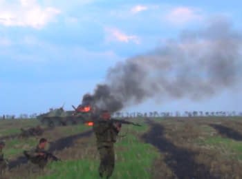 Unsuccessful "LPR" terrorists' attack at the position of the Armed Forces of Ukraine (18+, obscene language)