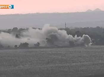 Shelling of surroundings of Pisky village by militants