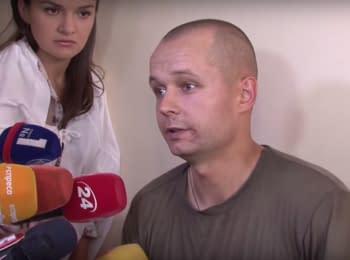 Wounded soldiers of the National Guard about the grenade explosion near the Verkhovna Rada