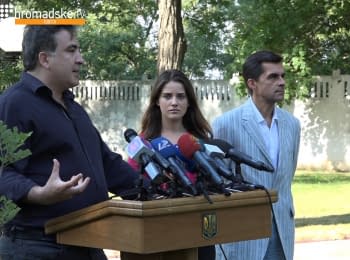 Miheil Saakashvili about events near the Verkhovna Rada