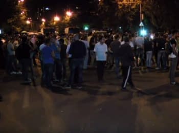 Митинг в Ереване против повышения тарифов на электроэнергию