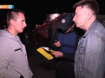 У Києві поліцейський патруль розігнав натовп із 40 "тітушок"