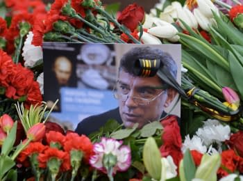 Відкриття пам'ятника Борису Нємцову у Москві