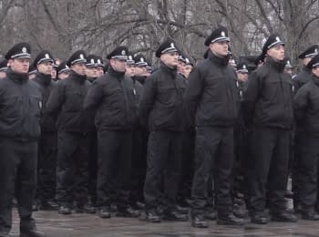 Патрульные Кременчуга приняли присягу на верность украинскому народу
