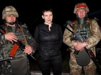 Savchenko' press conference on the results to the ATO zone' trip, 08.06.2016