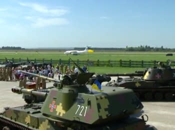 Ceremony of military equipments' transfer to the Armed Forces of Ukraine (Chughiyv, Kharkiv region)
