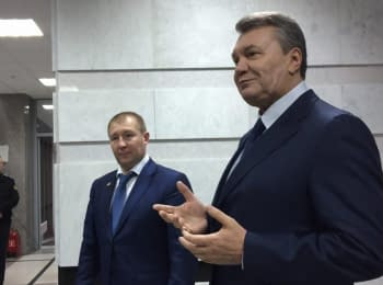 Yanukovych gives a press conference in Rostov-on-Don