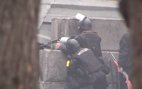 Затримані «беркутівці», підозрювані у розстрілах на Майдані